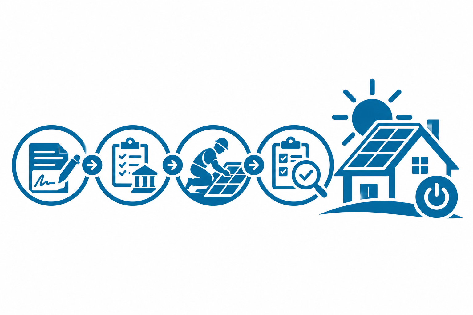 Sunpath Atlas logo with solar panel and forward arrow